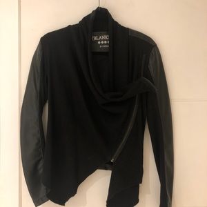 Vegan leather sweater/light jacket